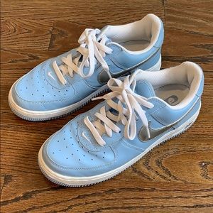 Nike Air Force powder blue sneakers w 8.5